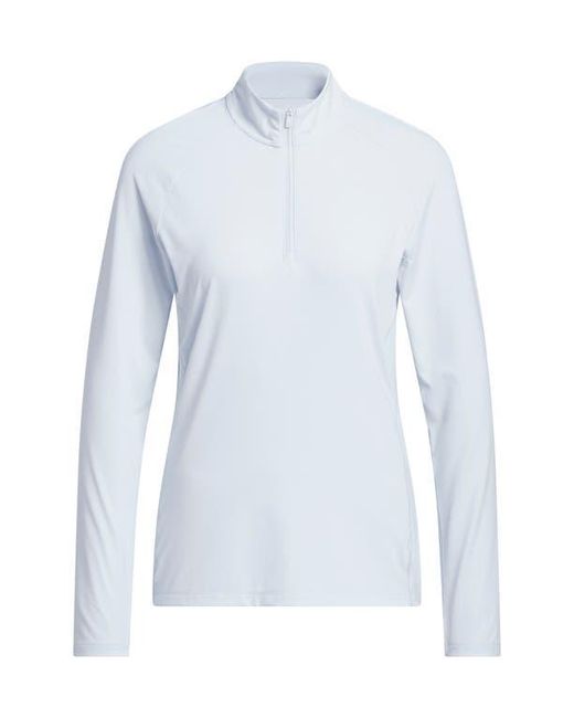 Adidas Blue Ultimate Solid Quarter Zip Pullover