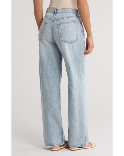 Rag & Bone Blue Cloud Lori Wide Leg Jeans