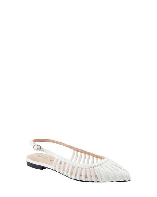 Unisa White Slingback Ballet Flat