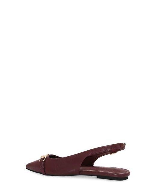 BERNESS Brown Bit Slingback Flat