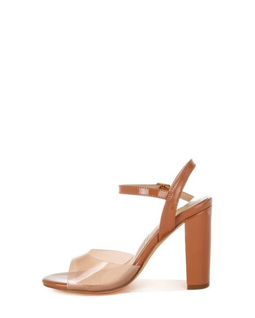 LONDON RAG Brown Kessel Block Heel Sandal