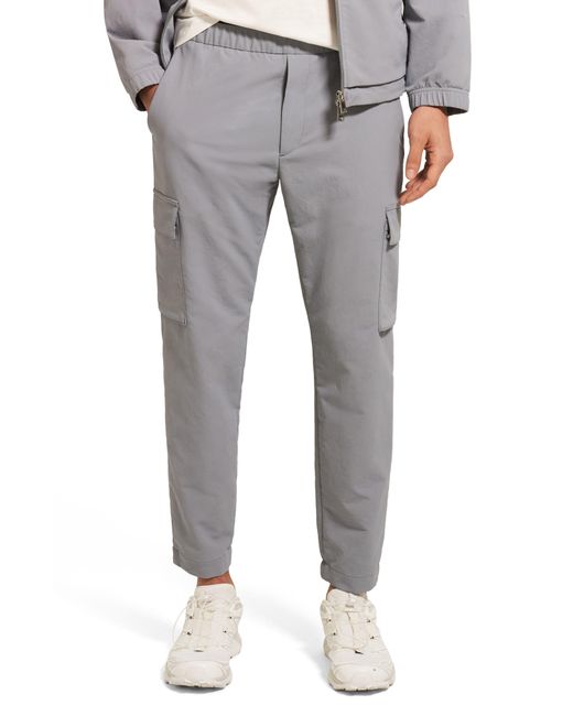Theory Gray Curtis Slim Fit Cargo Pants for men