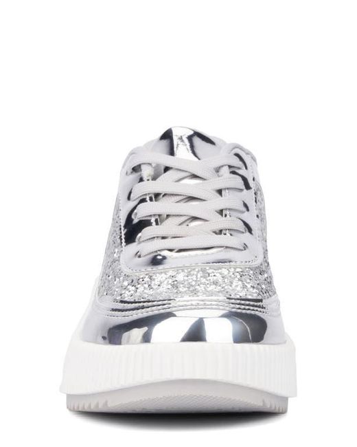 New York & Company White Tana Platform Sneaker