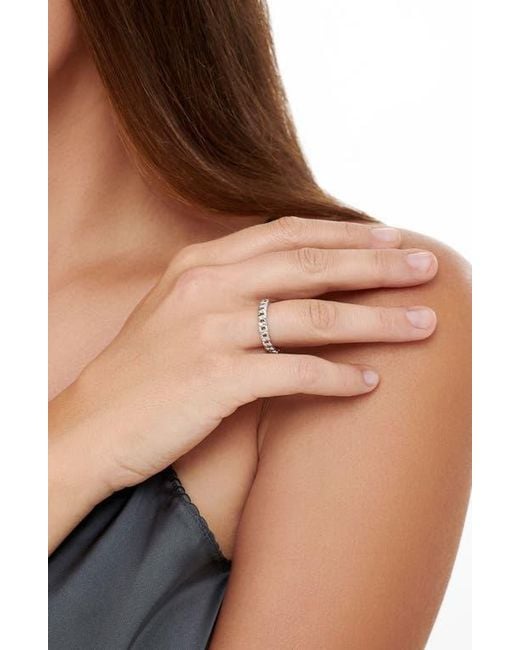 DEVATA Metallic Curb Chain Eternity Ring