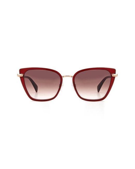 Rag & Bone Red 56Mm Gradient Cat Eye Sunglasses
