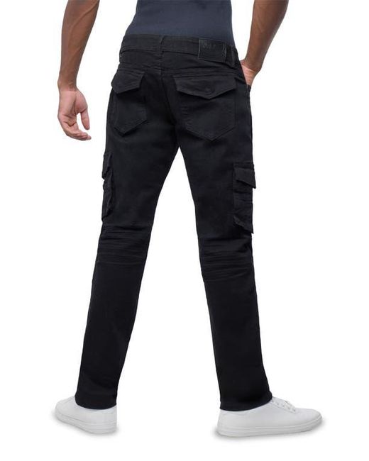 Xray Jeans Blue Slim Fit Cargo Pocket Denim Jeans for men