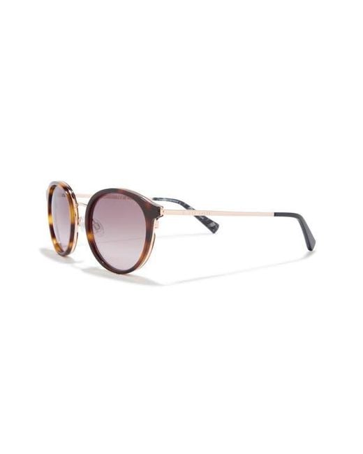 Ted Baker Pink 51Mm Round Sunglasses