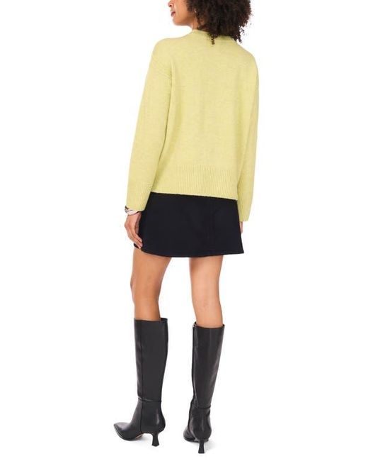 Vince Camuto Yellow Relaxed Fit Sweater