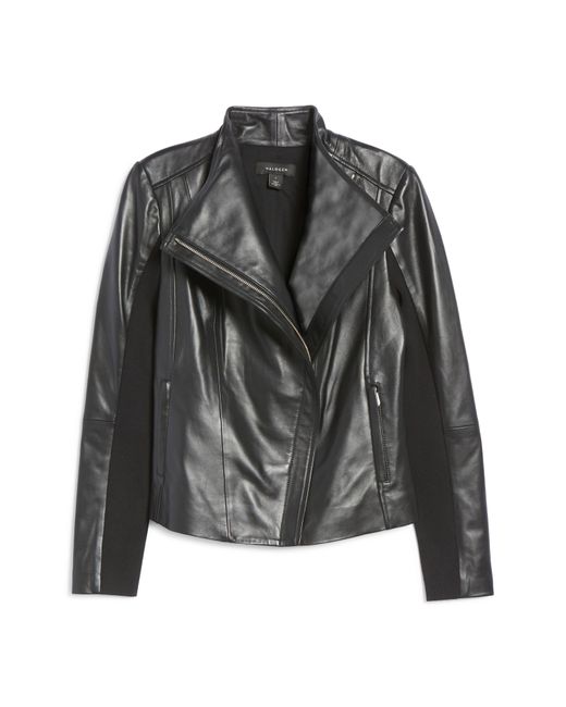 halogen leather jacket
