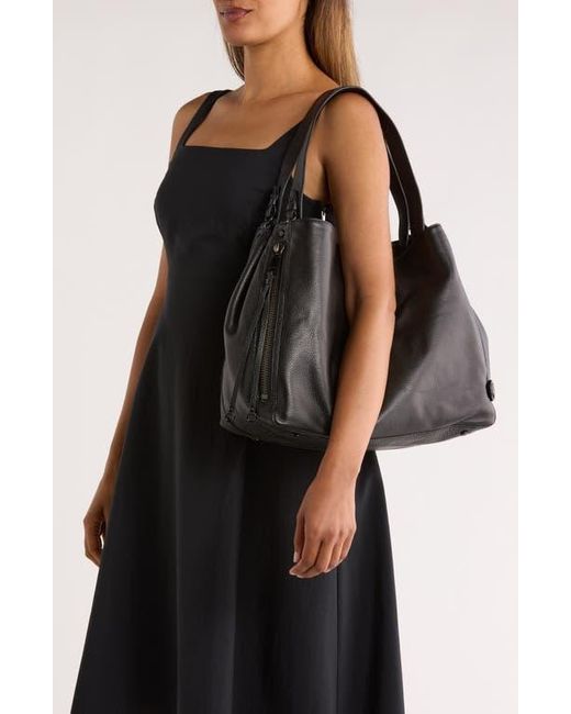 Rebecca Minkoff Black M.A.B. Carryall Leather Tote Bag