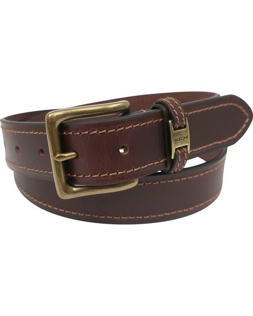 Boconi Brown Leather Belt for men