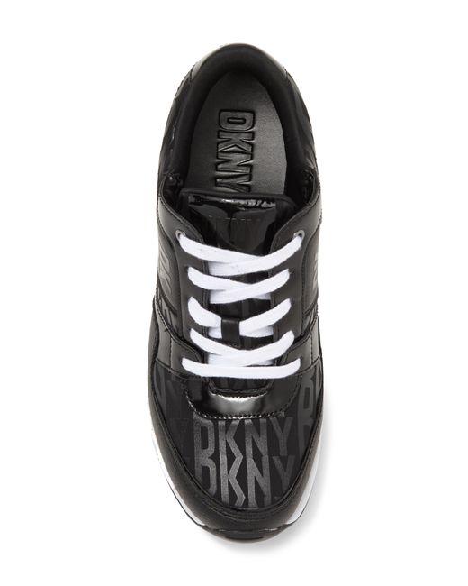 DKNY Black Posie Wedge Sneaker