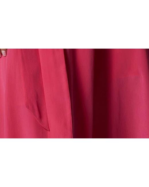 Equipment Red Alejandra Halter Silk Maxi Dress
