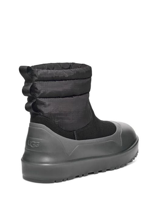 Ugg Black Classic Minimod Waterproof Wool Boot for men