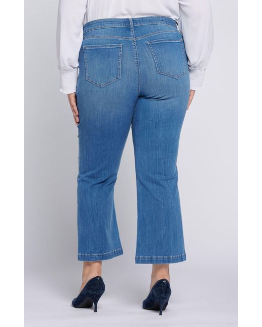 NYDJ Blue Julia Relaxed Crop Flare Jeans