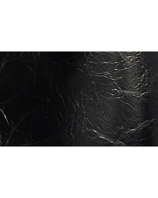 Marc Jacobs Black Mini Crescent Crinkle Leather Crossbody Bag