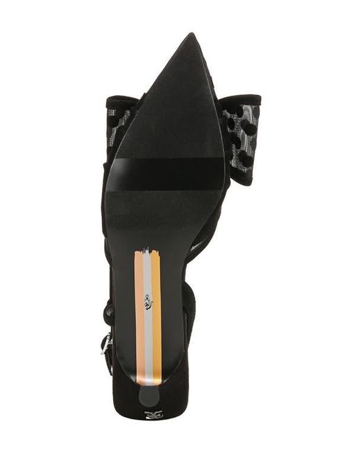 Sam Edelman Black Treena 2 Slingback Kitten Heel Pump
