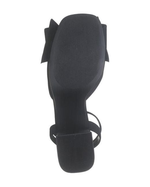 Steve Madden Black Aerin Bow Platform Sandal
