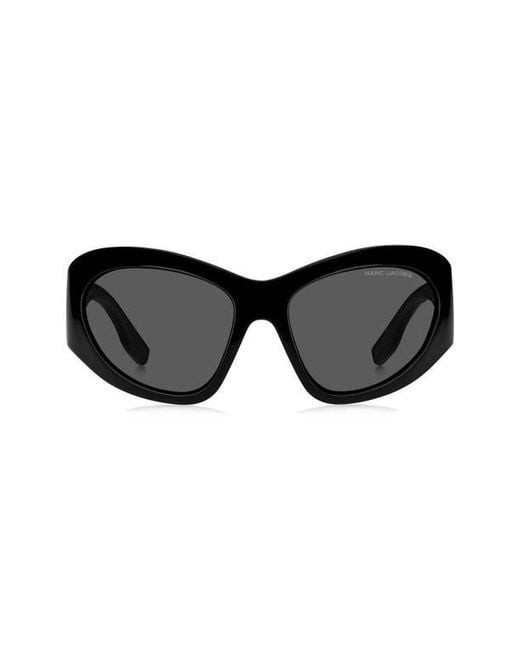 Marc Jacobs Black 62Mm Rectangular Sunglasses