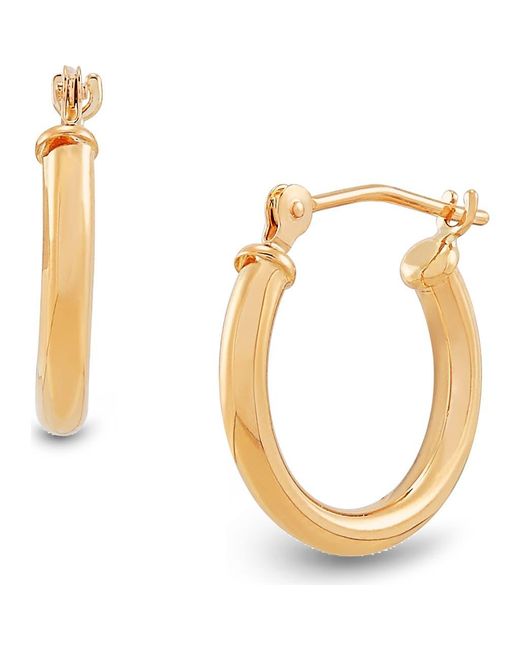 Frankie & Zoe Metallic 14K Huggie Hoop Earrings