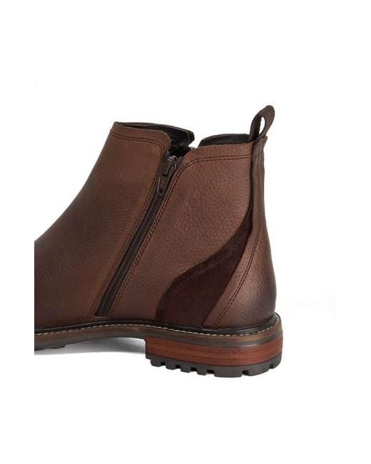 Dune Brown Cian Side Zip Boot for men