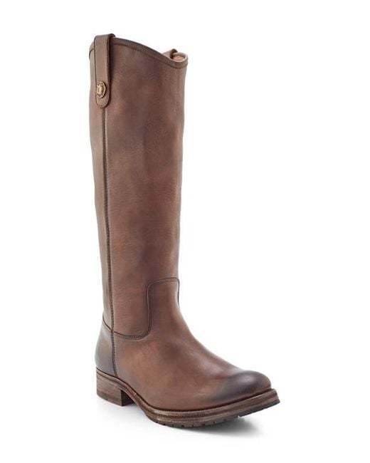 Frye Brown Melissa Double Sole Knee High Boot