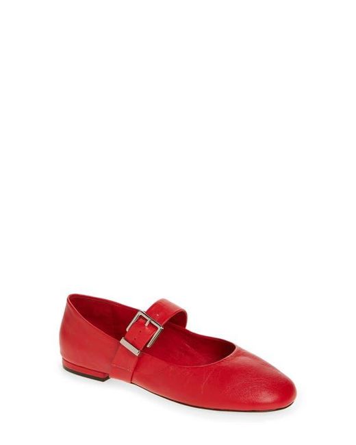 Cinq À Sept Red Sofia Mary Jane Flat