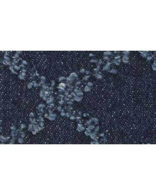 Kurt Geiger Blue Brixton Lock Micro Shoulder Bag