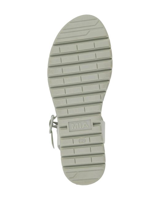 MIA Gray Kayci Platform Sandal