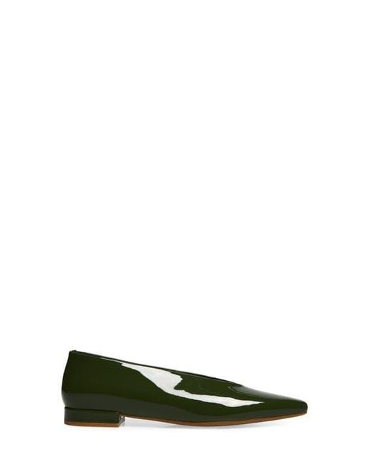 Jeffrey Campbell Green Hinted Pointed Toe Flat