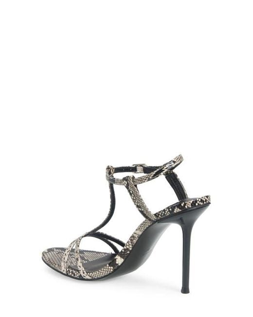 Steve Madden Deeva T-Strap Sandal in White | Lyst