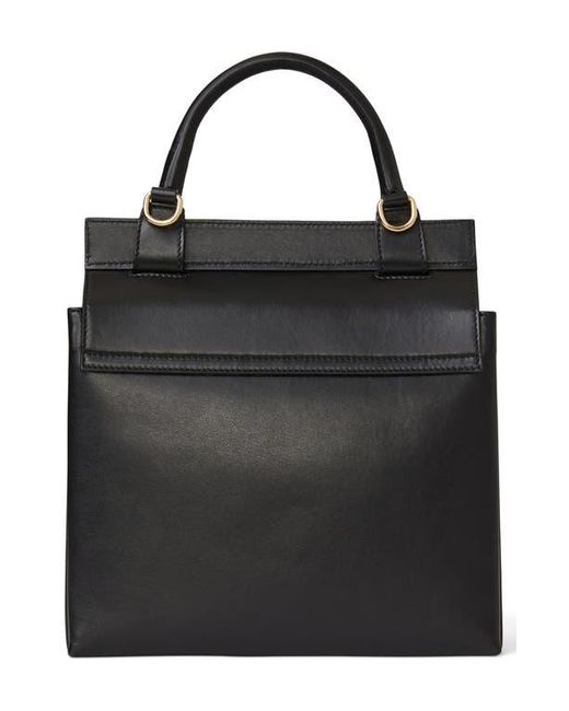 Bruno Magli Etta Slim Leather Satchel in Black | Lyst