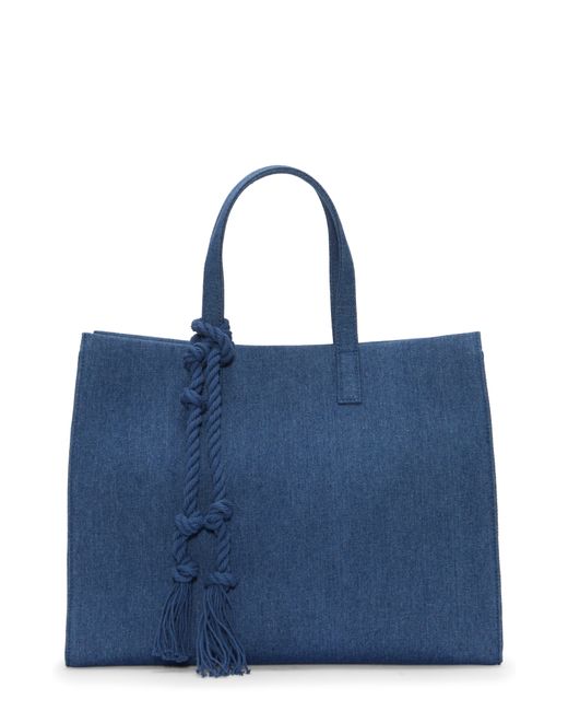 Vince Camuto Blue Aalis Canvas Tote Bag