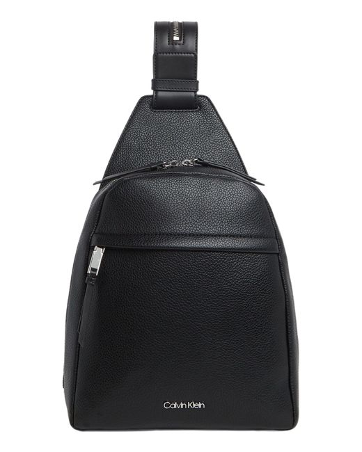 Calvin Klein Black Mia Leather Backpack