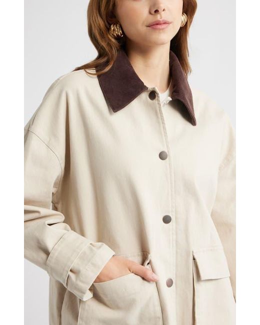 Open Edit Natural Canvas Barn Jacket