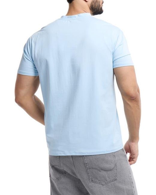 Xray Jeans Blue Short Sleeve Henley for men