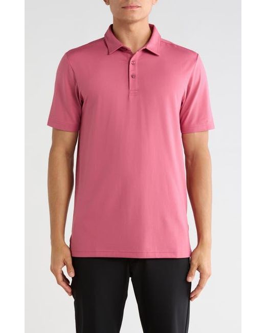 Travis Mathew Pink Featherweight Performance Polo for men
