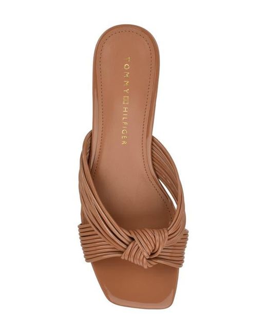 Tommy Hilfiger Brown Pilie Slide Sandal