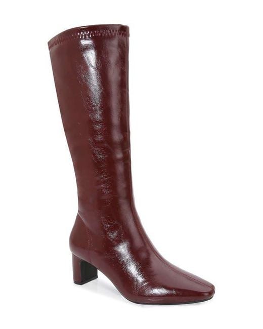 BERNESS Red Square Toe Boot