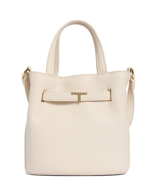 Tahari Natural Pebble Bucket Bag
