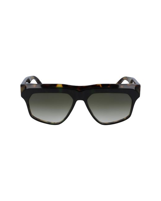 Victoria Beckham Black 55mm Sculptural Square Sunglasses