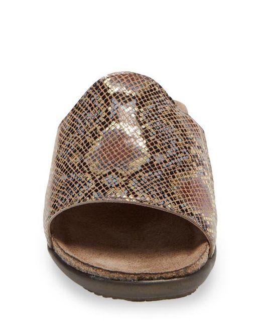 Naot Brown Skylar Slide Sandal