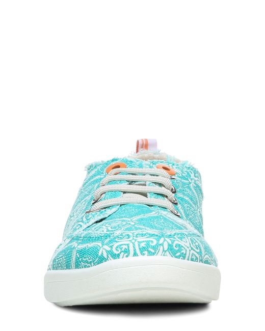 Vionic Cotton Beach Collection Pismo Lace-up Sneaker In Aquifer At Nordstrom Rack in Blue | Lyst