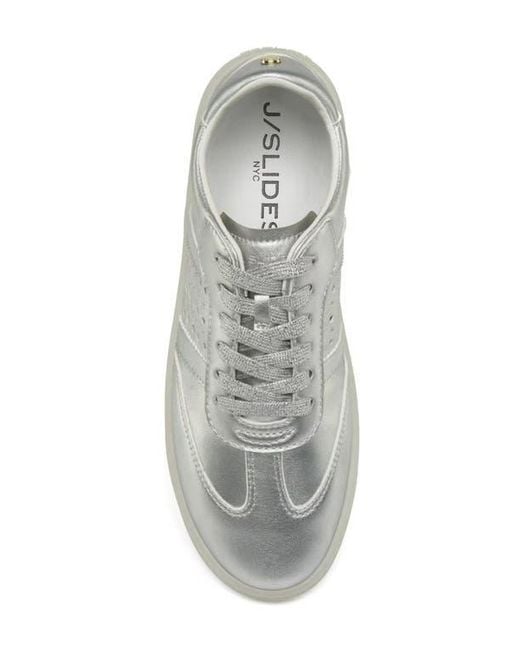 J/Slides White Hunter Leather Sneaker