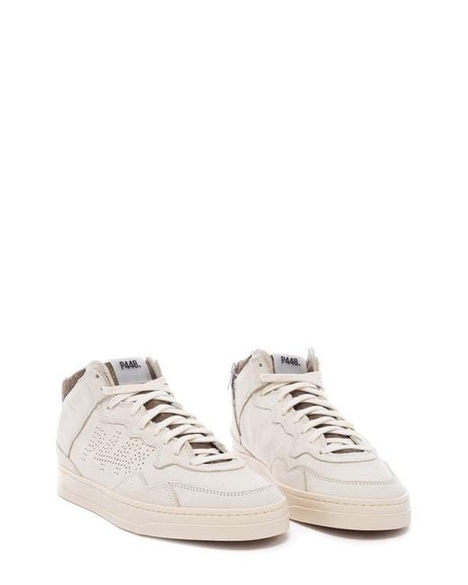 P448 White Bali High Top Sneaker for men