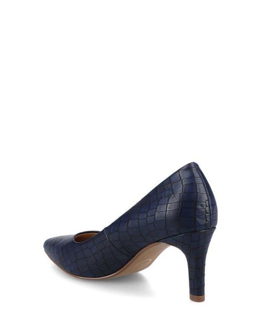 Journee Collection Blue Scylee Pump