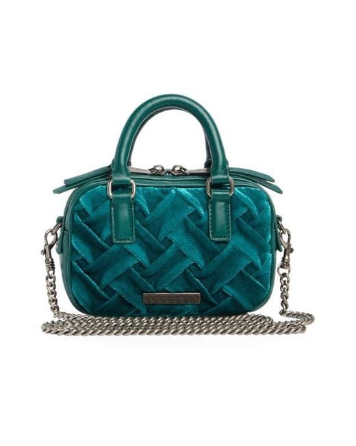 Kurt Geiger Green Kensington Extra Small Duffle Crossbody Bag