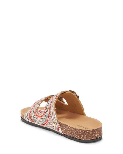 Top Moda Brown Spring Slide Sandal