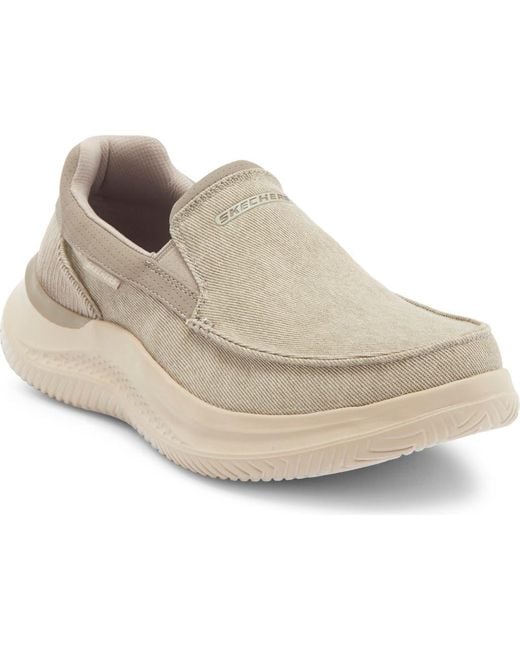Skechers Natural Hasting Fielden Slip-On Sneaker for men