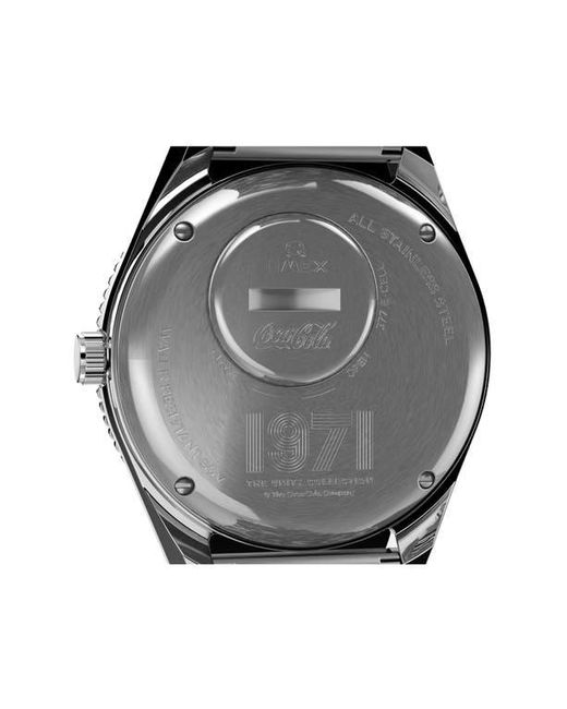 Timex Gray Q X Coca-Cola Unity Collection Bracelet Watch, 41Mm for men